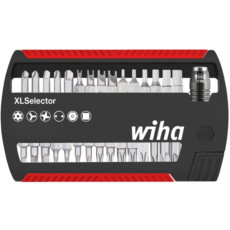 foto del prodotto wiha set di inserti xlselector security standard 25 mm assortiti, 31 pz., 1 4 c6,3 29416 