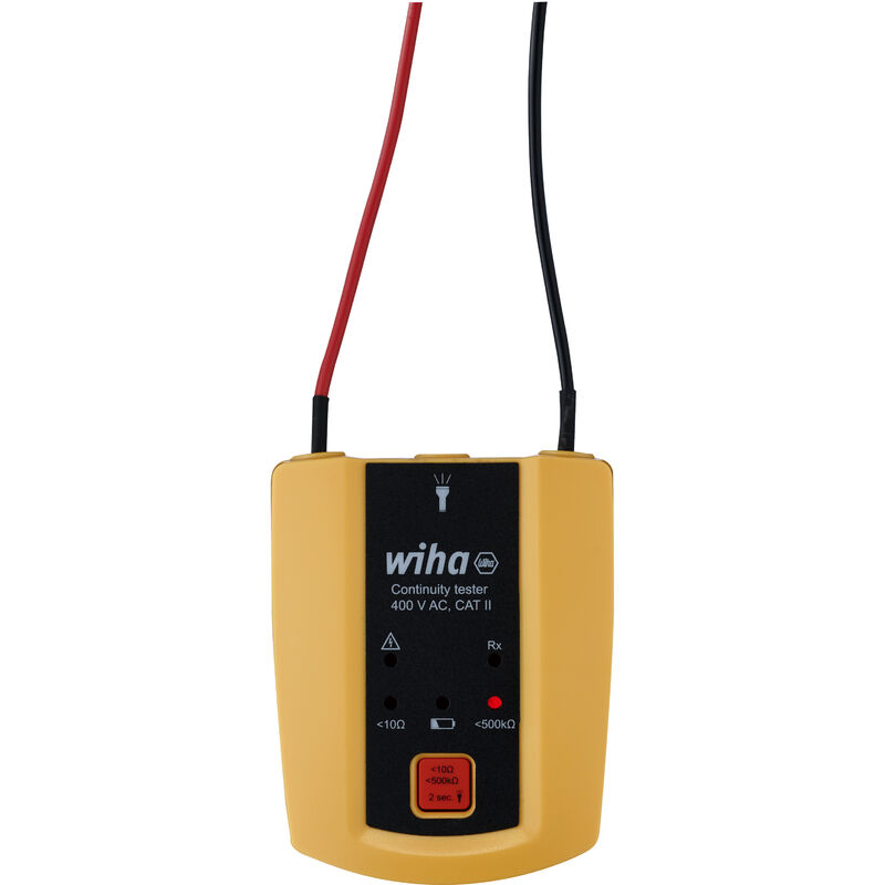 foto del prodotto wiha tester di continuit fino a 400 v ac, cat ii incl. 2 pile aaa 45222 