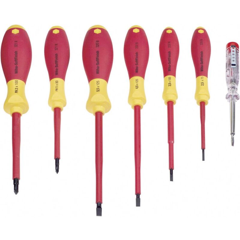 foto del prodotto wiha vde kit cacciaviti 7 parti taglio, croce phillips