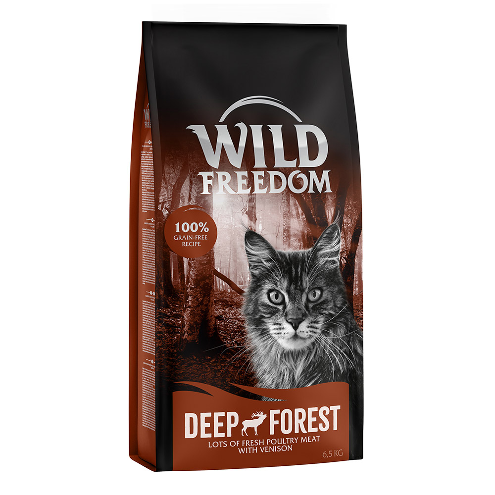 foto del prodotto wild freedom adult deep forest cervo senza cereali crocchette per gatti 6,5 kg