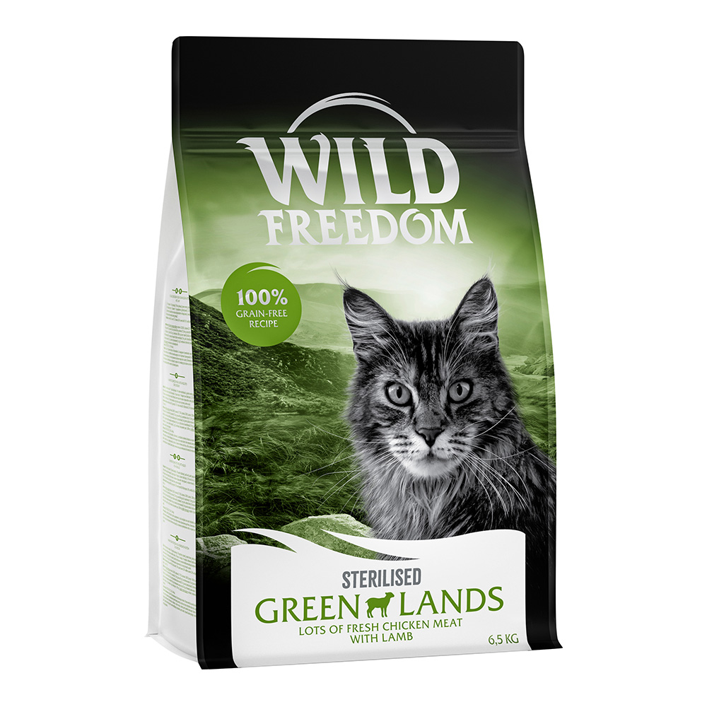 foto del prodotto wild freedom adult green lands sterilised agnello senza cereali gatto 6,5 kg
