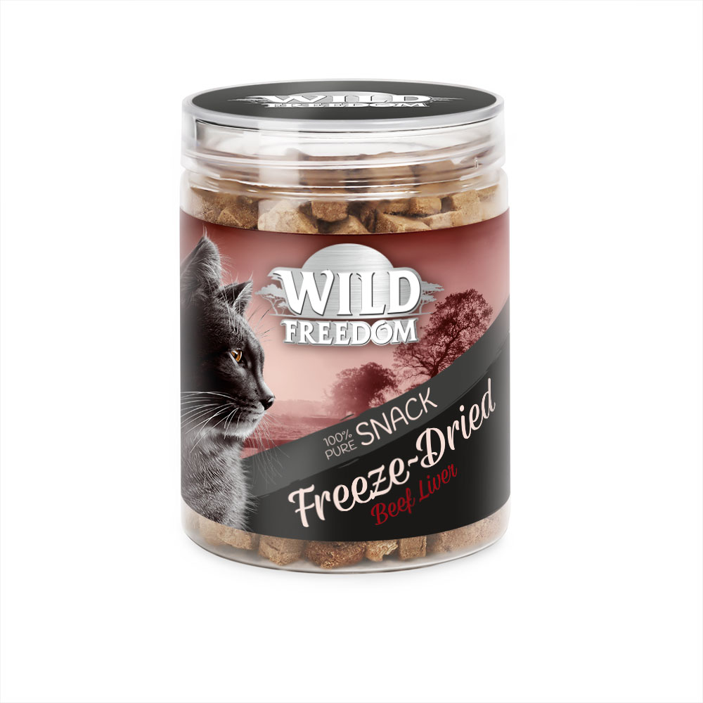 foto del prodotto wild freedom raw fegato di manzo liofilizzato snack per gatto 60 g