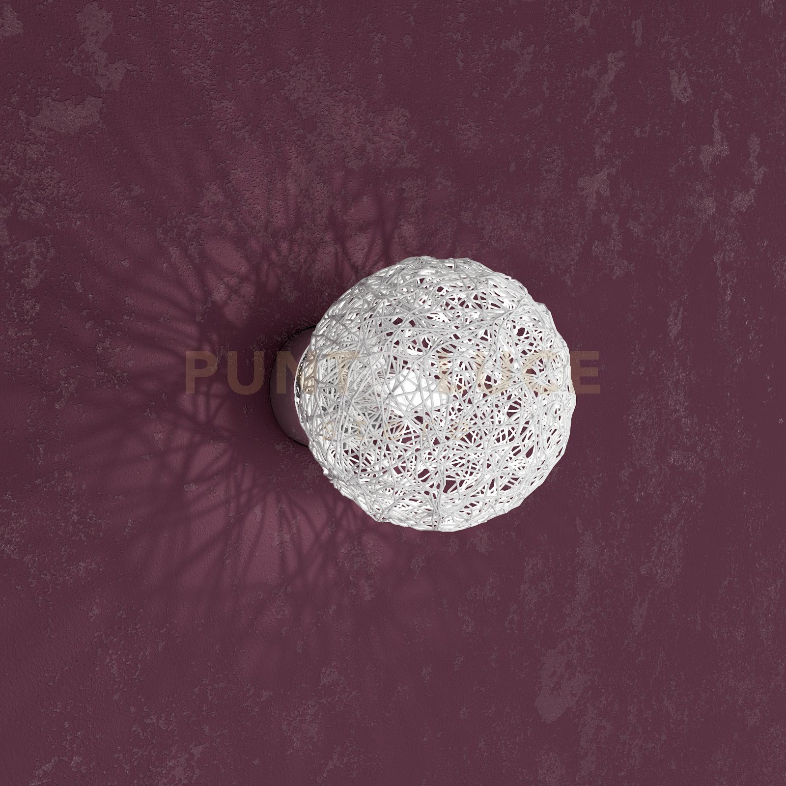foto del prodotto willow applique 1 luce decoro gomitolo 1098 a go