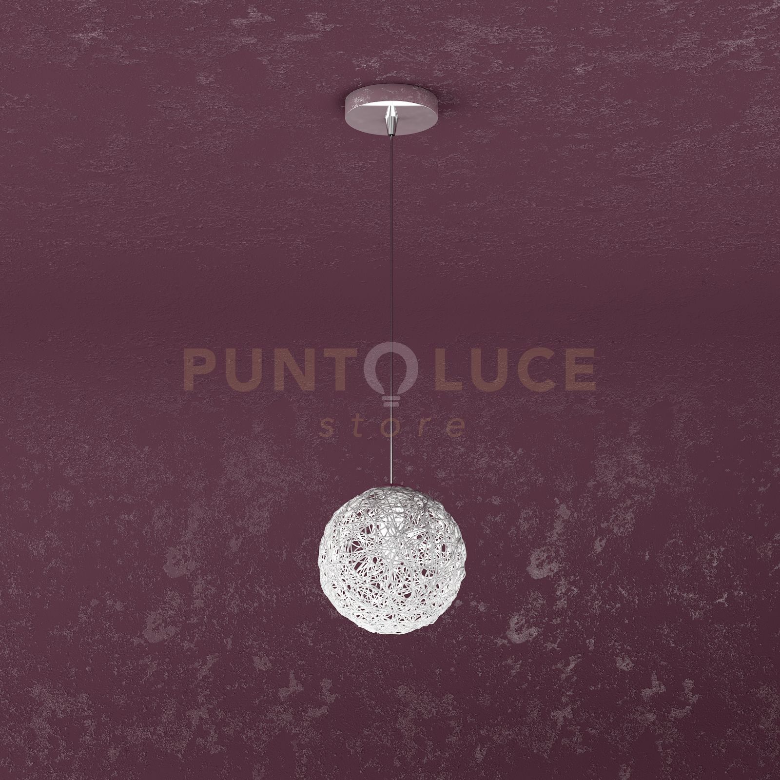 foto del prodotto willow sospensione 1 luce decoro gomitolo 1098 s1 go
