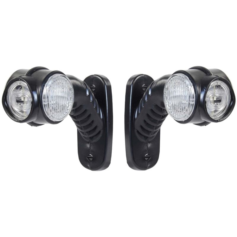 foto del prodotto wiltec 2x luci laterali 4 led 12v rotonde luci di posizione e ingombro per rimorchi e camion