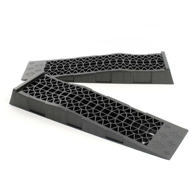 foto del prodotto wiltec 2x rampa carrabile, 700x200x78 mm, extrapiatta, plastica, 3 t, piastre per auto sportive e veicoli ribassati