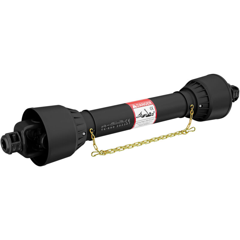 foto del prodotto wiltec albero cardanico t6 giunto 979mm 830nm 540rpm, 74kw 100cv , 2x 1 3 8 6 denti cardano agricolo