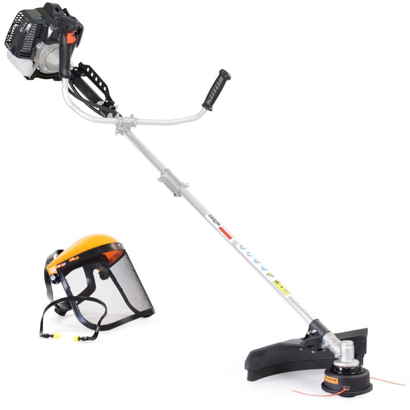 foto del prodotto wiltec attrezzo multifunzione da giardinaggio tagliaerba, tagliabordi, decespugliatore motore a benzina, 1,9kw