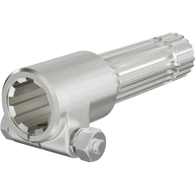 foto del prodotto wiltec boccola albero cardanico 160mm attacco scanalato 8 32x38x6 per albero uscita 1 3 8 21d trattore