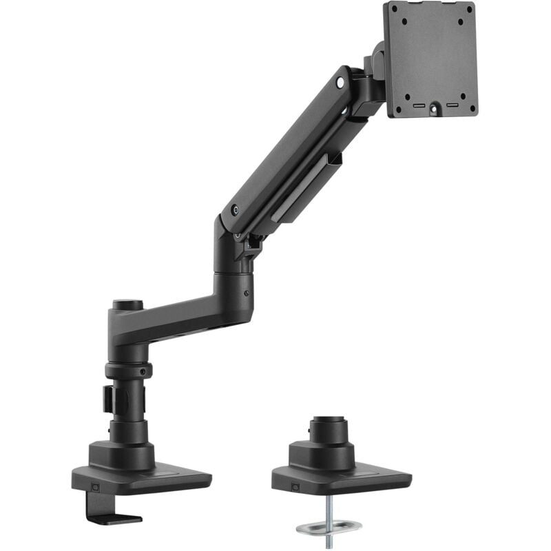 foto del prodotto wiltec braccio monitor da scrivania supporto per schermi da 17 a 49 conforme a vesa, con molla a gas