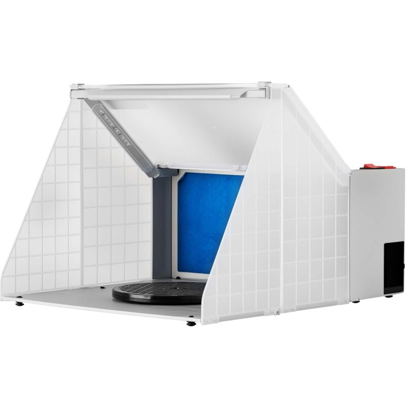 foto del prodotto wiltec cabina di aspirazione per verniciatura ad aerografo 4 m min aspiratore estrattore con luce