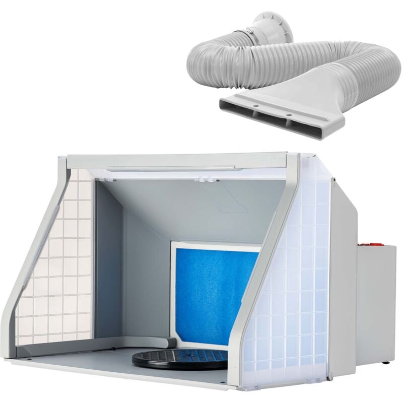 foto del prodotto wiltec cabina di aspirazione per verniciatura ad aerografo 9m min con led 2 ventole 2 velocit 