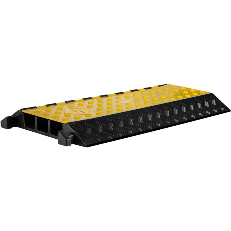 foto del prodotto wiltec canalina passacavi carrabile, 930x490x80mm, 3 canali, max 30 t, pedana copricavo