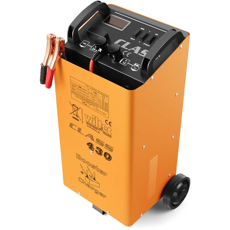 foto del prodotto wiltec caricabatterie 12v e 24v boost 430 caricatore per batterie piombo acido agm