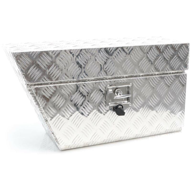 foto del prodotto wiltec cassetta porta attrezzi camion lato sinistro, alluminio 75x25x40cm max 60 l gavone sottoscocca