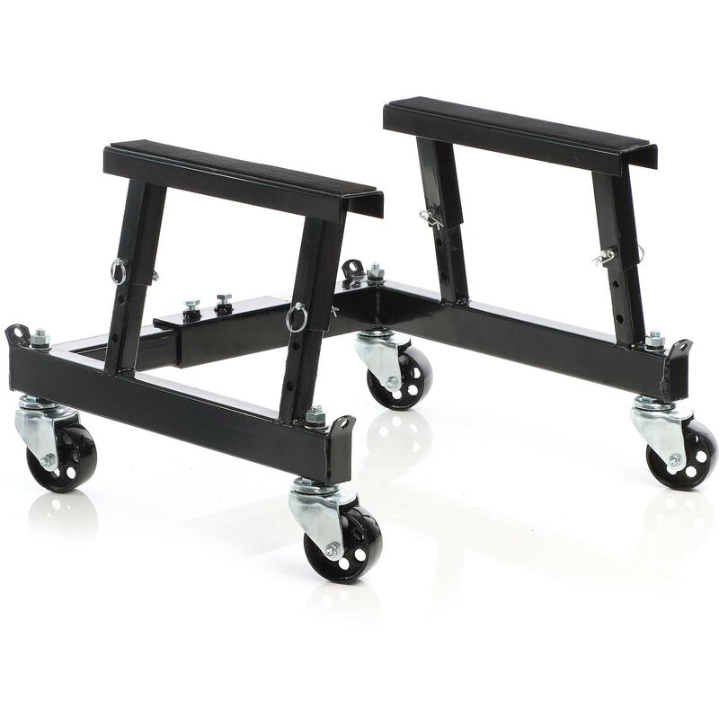 foto del prodotto wiltec cavalletto alzamoto a rotelle, max 680 kg, per moto e quad
