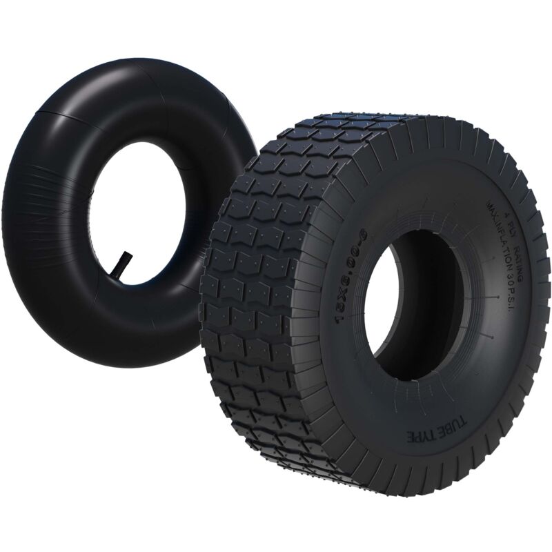 foto del prodotto wiltec copertone per ruote di rasaerba, trattorini, carrelli da giardino 16x5.00 8 gomma per pneumatico