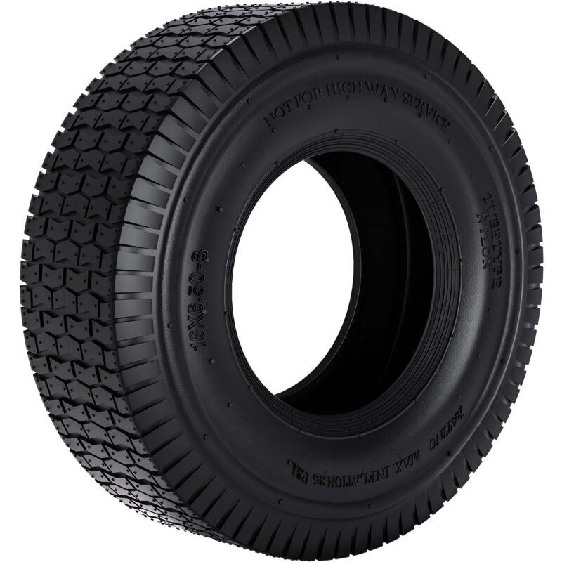 foto del prodotto wiltec copertone per ruote di rasaerba, trattorini, carrelli da giardino 16x6.50 8 4pr gomma per pneumatico