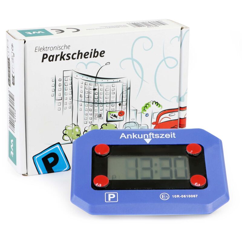 foto del prodotto wiltec disco orario digitale per parcheggio pro park, 99x24x74 mm, con sensore di movimento
