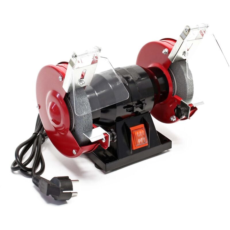 foto del prodotto wiltec doppia smerigliatrice 120w 2950 giri min con 2 mole 125mm per sgrossatura e finitura