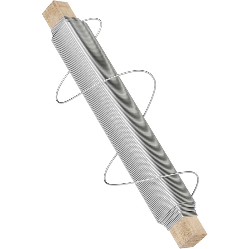 foto del prodotto wiltec filo di ferro per creazioni in acciaio ricotto colore argentato 0,7mm 33 m, filo di acciaio modellabile per fiori, creazioni, modellismo,