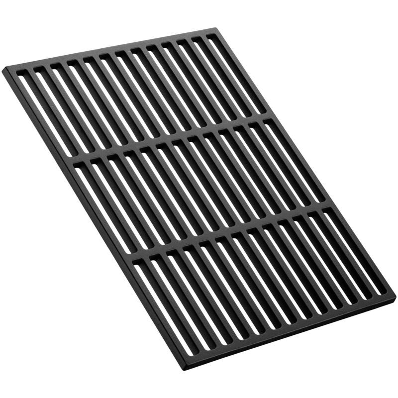 foto del prodotto wiltec griglia in ghisa per camino 26 x 44,5 cm, griglia in ghisa per barbecue a carbone e a gas, piastra in ghisa per carne, pesce, verdure