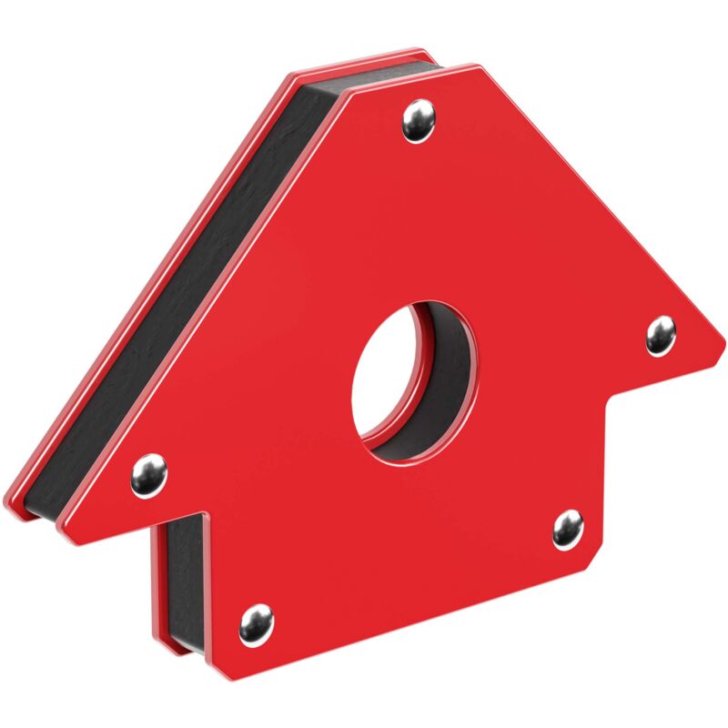 foto del prodotto wiltec magnete per saldatura con forza di tenuta di 11 kg, 120 x 80 x 15 mm, angolo di saldatura a 45 , 90 e 135 , tiene uniti i pezzi da saldare