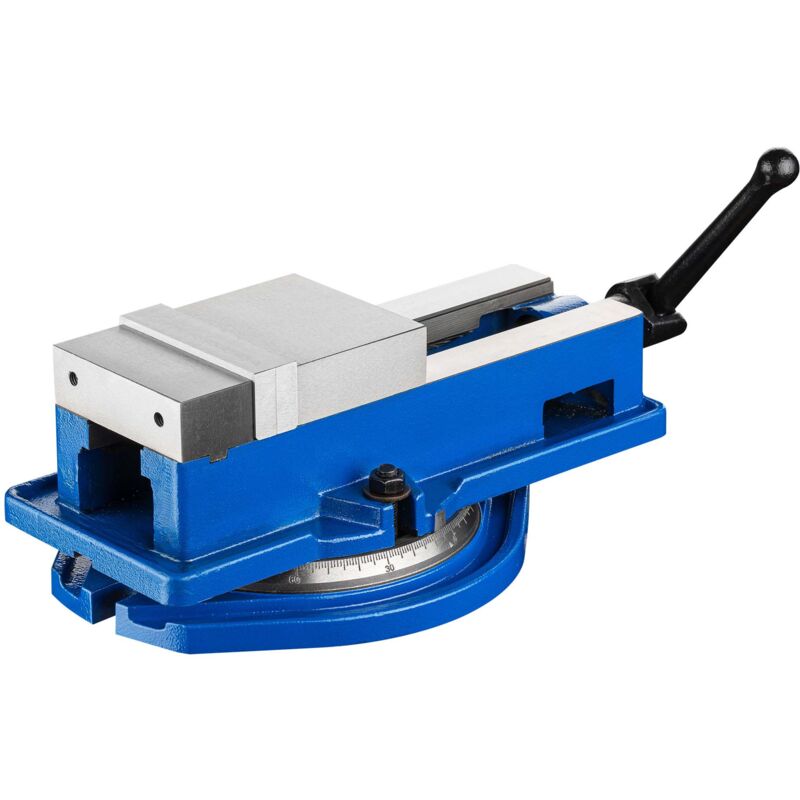 foto del prodotto wiltec morsa di precisione per macchinari 100 mm con base girevole per lavori precisi da banco