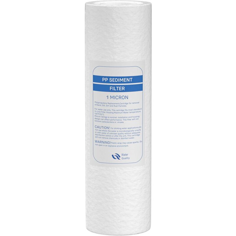foto del prodotto wiltec naturewater filtro a sedimenti 1 , cartuccia filtro acqua 254 mm 10 pollici pp, ricambio filtro acqua per sistema a osmosi inversa,
