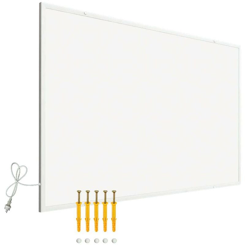 foto del prodotto wiltec pannello radiante a infrarossi 400w 720x620x15 mm, pannello elettrico per riscaldamento ir