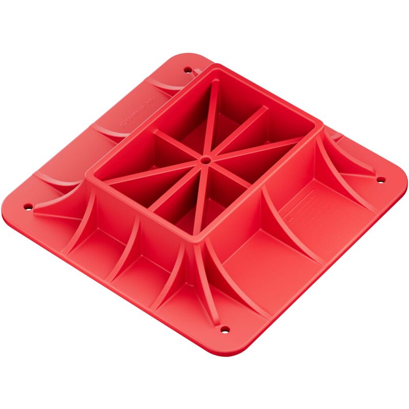 foto del prodotto wiltec piastra di appoggio per binda, base antisprofondamento per martinetto 27,8 x 27,8 x 7 cm, base per farm jack in plastica, piastra base