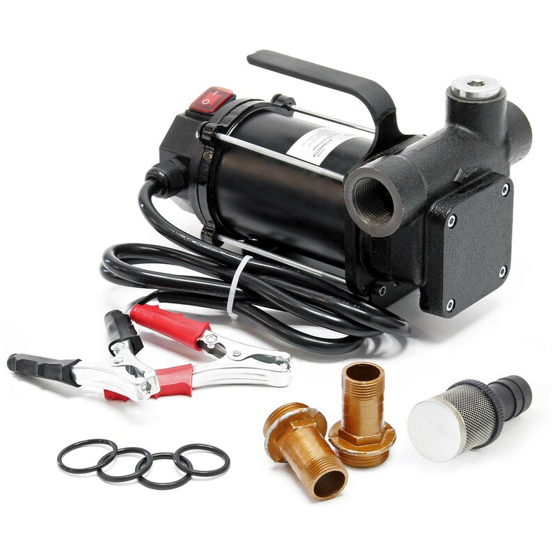 foto del prodotto wiltec pompa autoadescante per diesel gasolio 80 l min 550w 12v altezza di aspirazione 3m