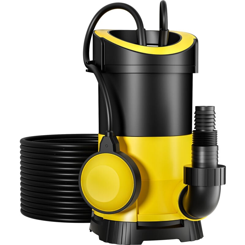 foto del prodotto wiltec pompa sommersa acque nere 7000 l h 400 w prevalenza 7,5 m elettropompa a immersione