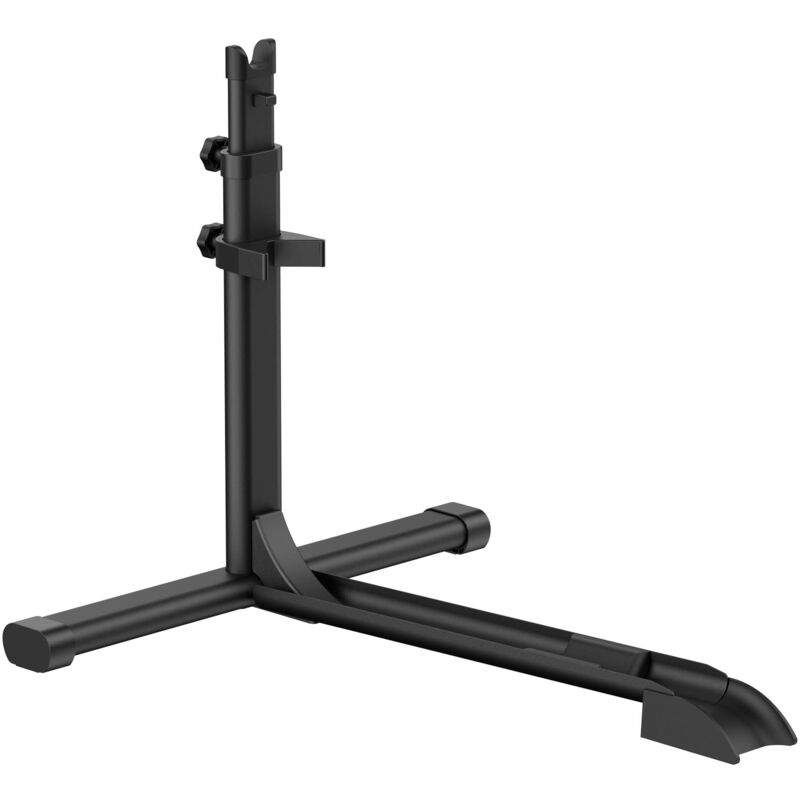 foto del prodotto wiltec portabici da terra universale 68,8 x 56 x 49,3 81,1 cm, porta bicicletta autoportante in acciaio, altezza regolabile