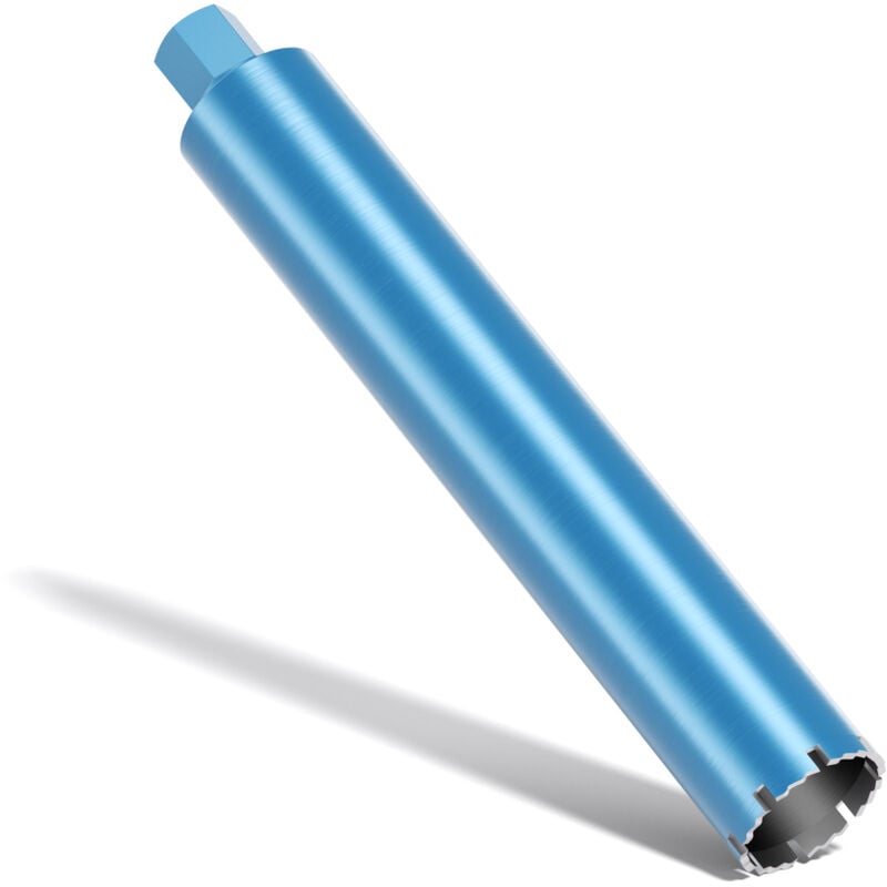 foto del prodotto wiltec punta diamantata per carotatrice 82 mm, lunghezza 450 mm, unc 1 , ingranaggio a denti elicoidali per carotaggio a umido, corona diamantata