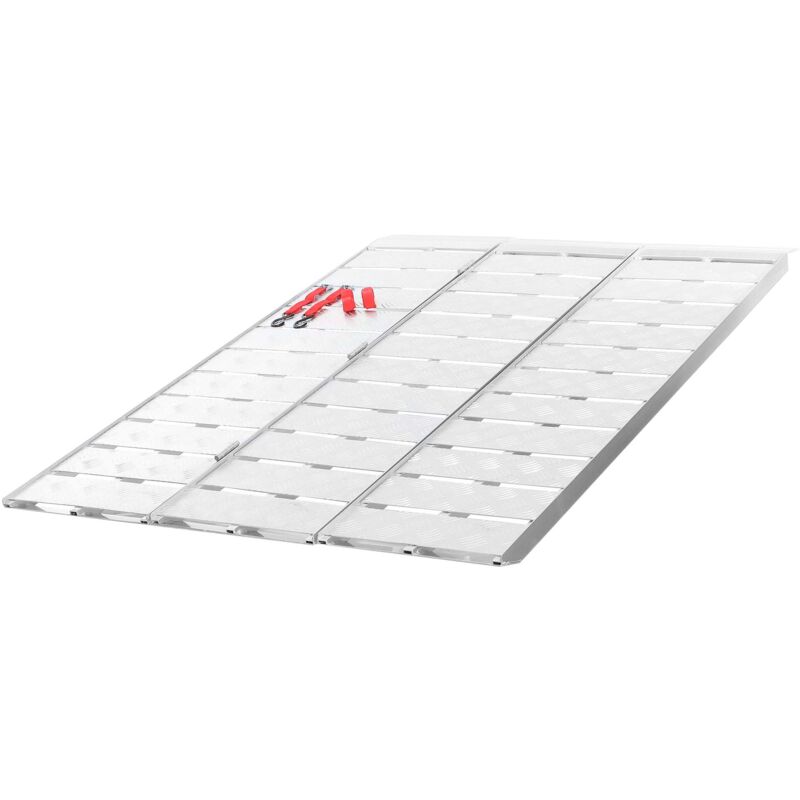 foto del prodotto wiltec rampa di carico ripiegabile in 3 portata fino a 340kg pezzo 172 cm pedana antiscivolo