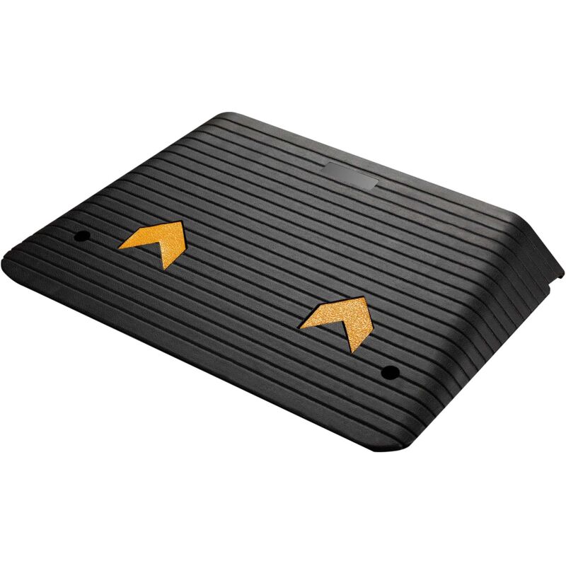 foto del prodotto wiltec rampa in gomma per marciapiede e soglia 901,7x619,8x101,6 mm max 50 t con elementi riflettenti