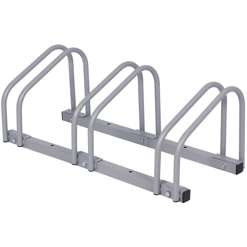 foto del prodotto wiltec rastrelliera per 3 biciclette 70x33x27 cm acciaio zincato porta bici