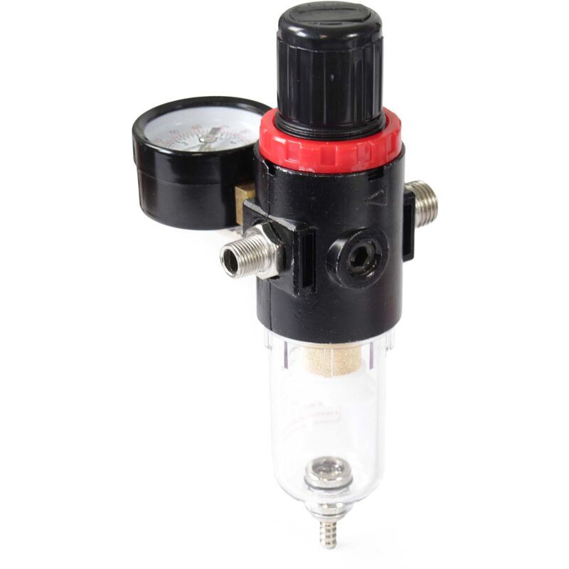 immagine 0 del prodotto wiltec regolatore di pressione compressore per aerografi separatore acqua 7bar 9,51mm 1 8 12,91mm 1 4 