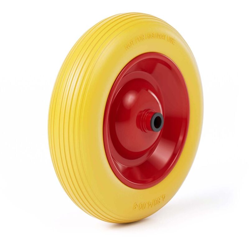 foto del prodotto wiltec ruota completa anti foratura in poliuretano per carriola 4.80 4.00 8