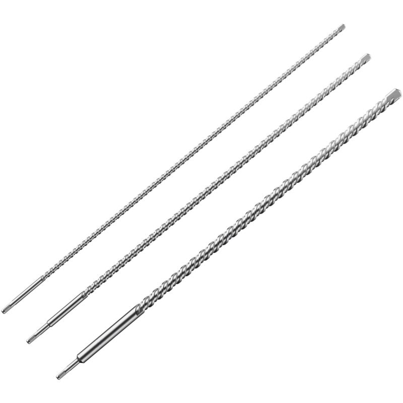 foto del prodotto wiltec set 3 punte per trapano demolitore attacco sds 870 mm 12 16 24 mm