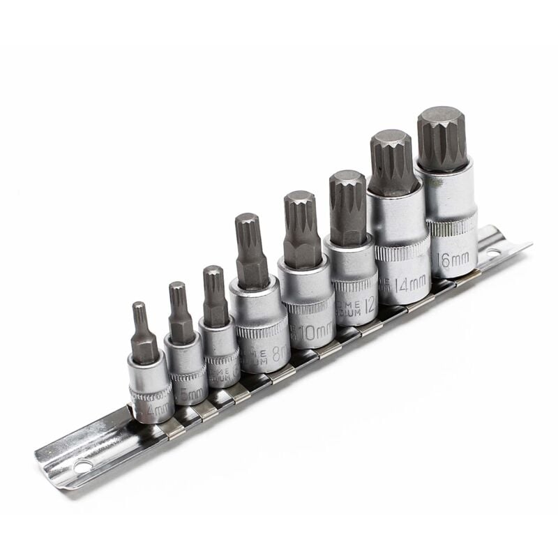 foto del prodotto wiltec set di chiavi a bussola xzn filettatura interna multidente 8 pezzi m4 m16