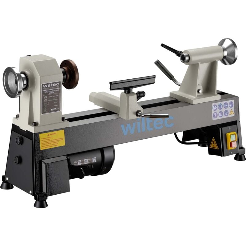 foto del prodotto wiltec tornio da banco per legno 370 watt, 6002800 giri min, macchina da banco per tornitura