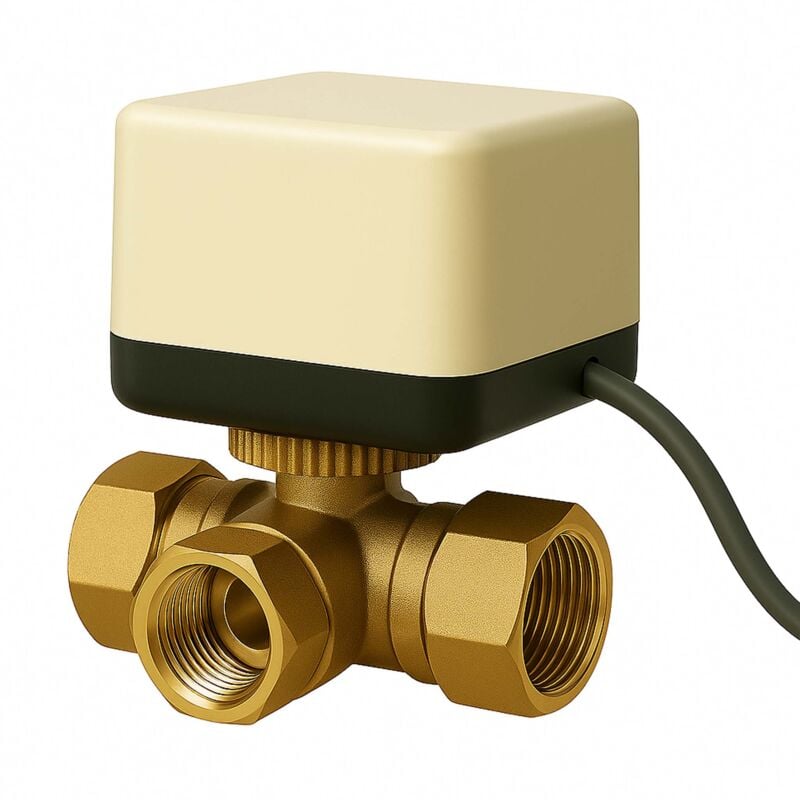 foto del prodotto wiltec valvola di zona motorizzata a tre vie serie dq320 220vac dn20 26.9 mm 3 4 
