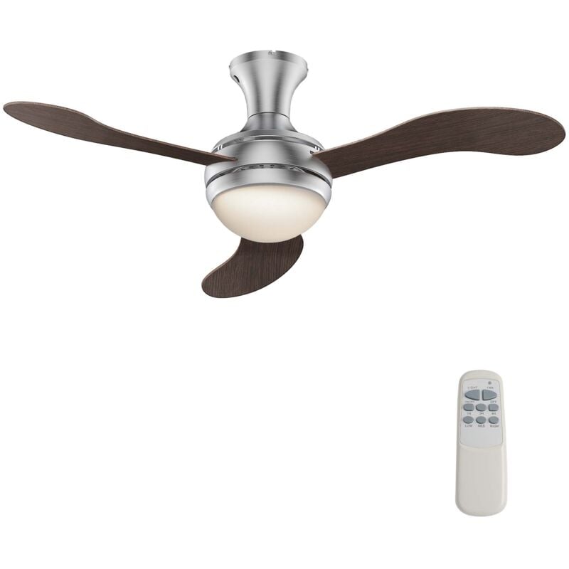 foto del prodotto wiltec ventilatore da soffitto 130 cm con 3 pale, lampadario ventilatore con 3 velocit , telecomando, timer, modalit estiva e invernale, 55 w