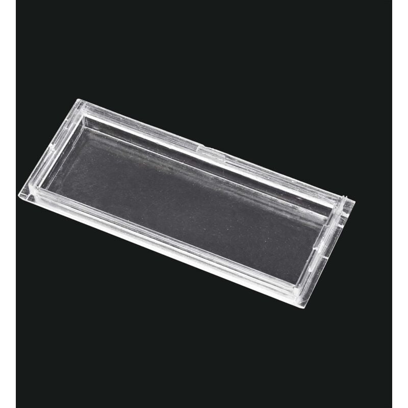 foto del prodotto wiltec vetrino portanome 69,3 x 24,7 mm per cassetta postale, targhette 71,5 x 27 mm