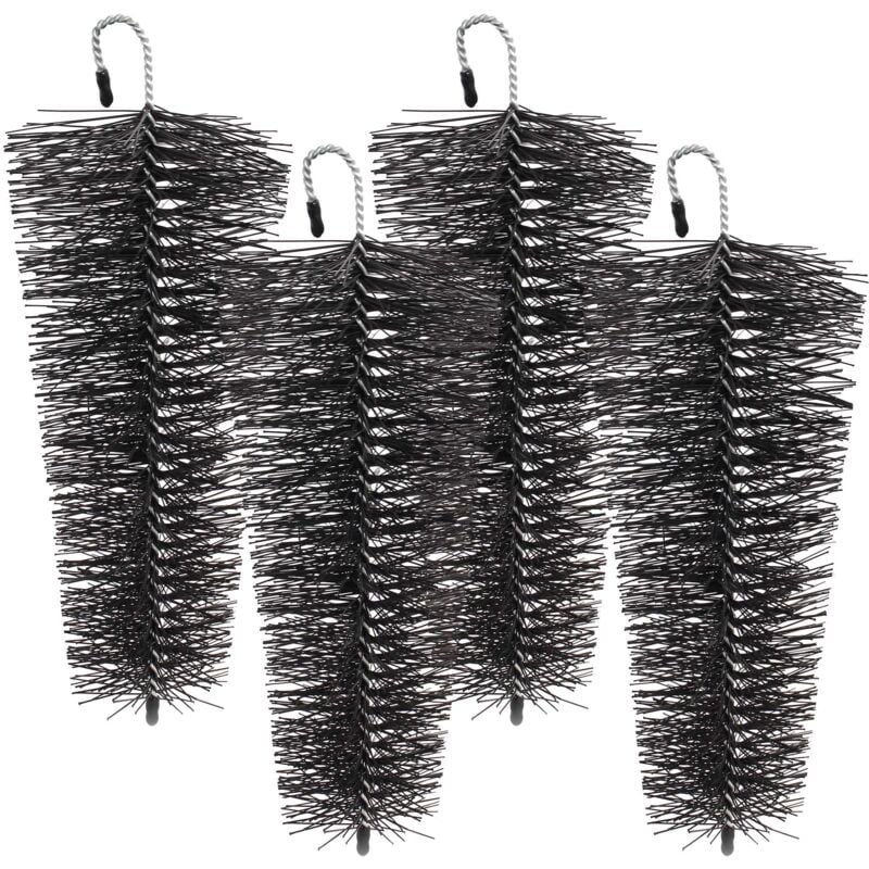 foto del prodotto wiltec xpotool spazzola conica per pluviali grondaie, set 4 spazzole a cono 25 cm 8 12 cm protezione da foglie e martore