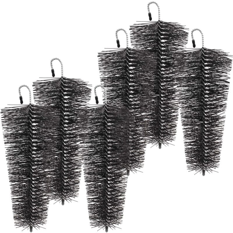 foto del prodotto wiltec xpotool spazzola conica per pluviali grondaie, set 6 spazzole a cono 25 cm 8 12 cm protezione da foglie e martore