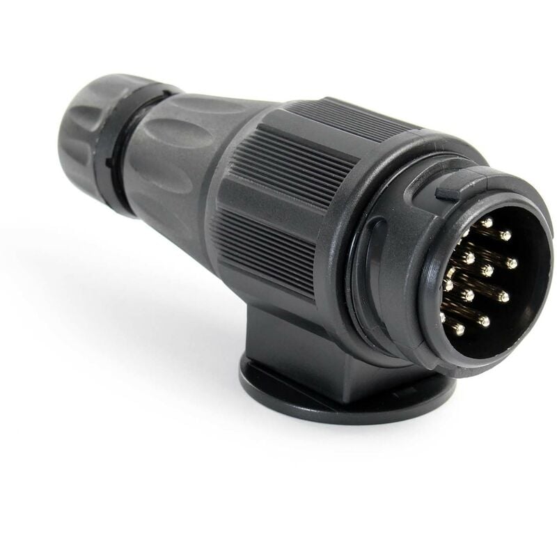 foto del prodotto wiltec xpotool spina da rimorchio 13 poli 12 v adattatore in plastica per auto per luci di frecce e stop