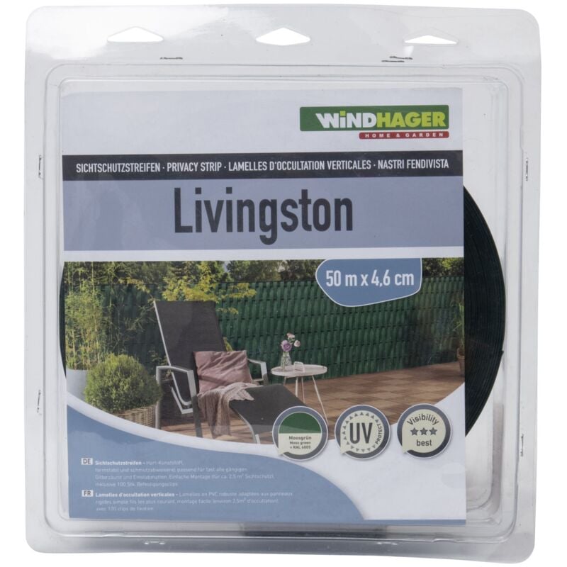foto del prodotto windhager lamelle di oscuramento verticali verdi livingstone